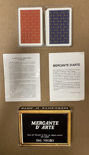 Carte gioco mercante arte - gioco, d'arte